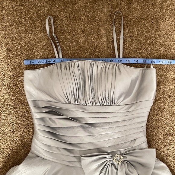 Unknown source vintage Y2K silver/grey mini party dress - Picture 12 of 14